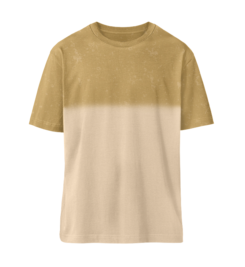 Fuser Relaxed T-Shirt Aged Dip Dye ST/ST with Embroidery